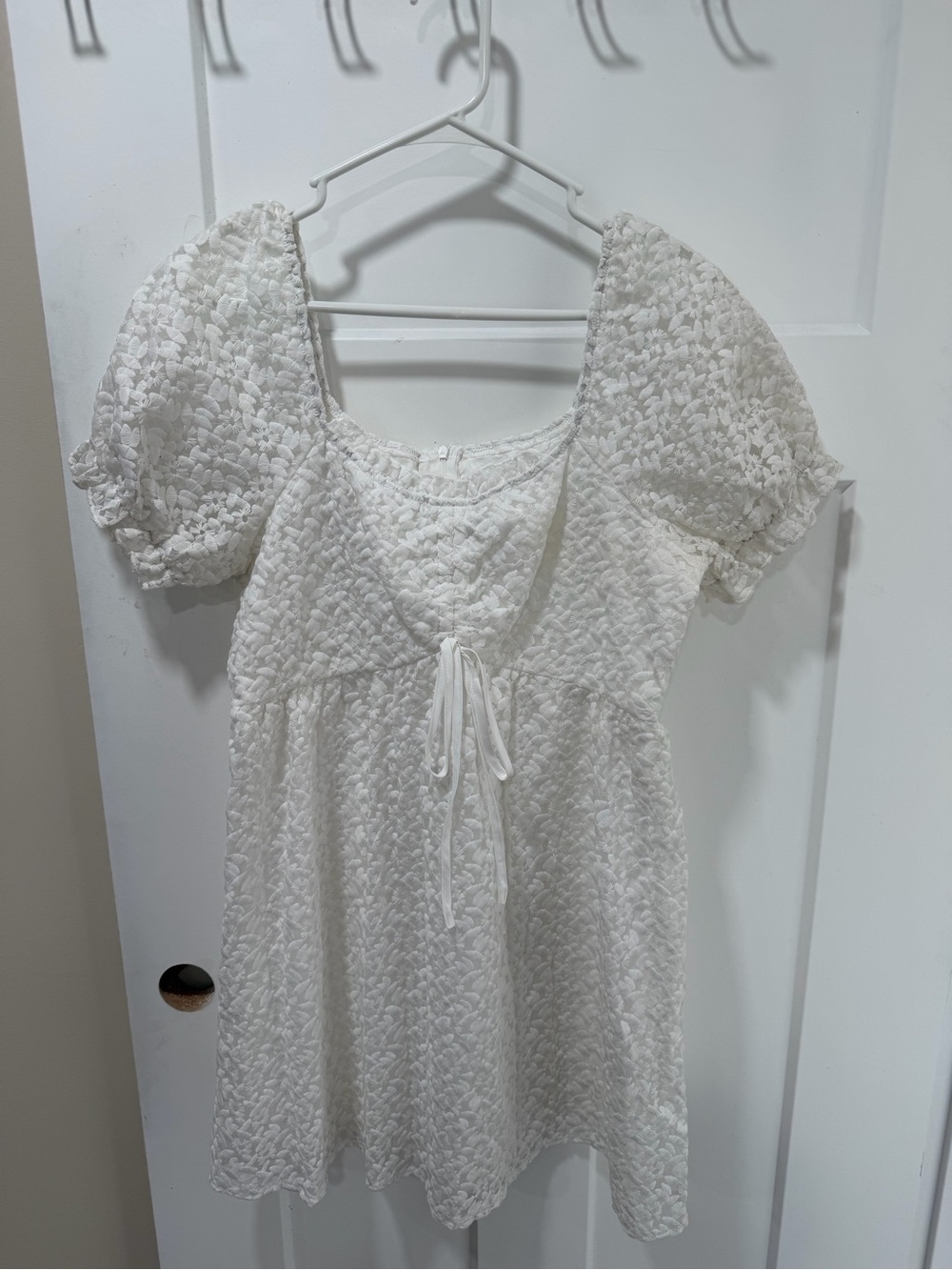SHEIN women's white mini dress